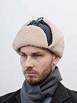 Шапка STETSON арт. 9297302 BOMBER CAP CALF SPLIT (синий)